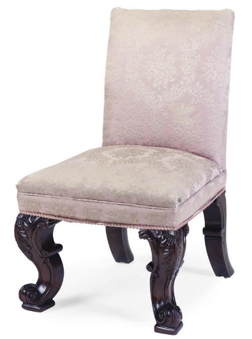 AN IRISH LATE REGENCY MAHOGANY SIDE CHAIR