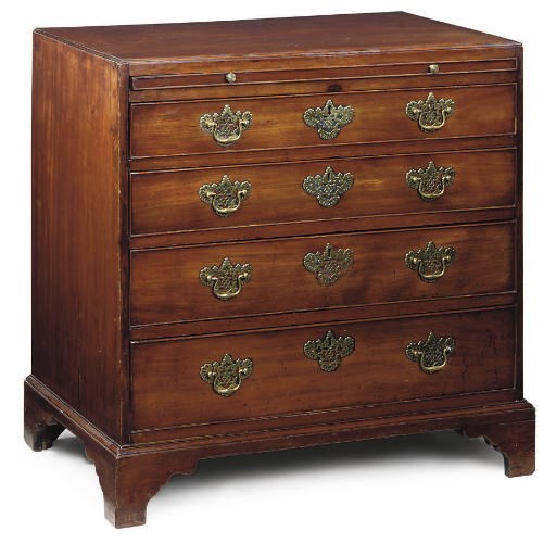 A GEORGE III MAHOGANY CHEST