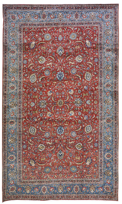 A fine Qum carpet, Central Persia