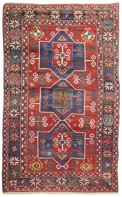An antique Fachralo Kazak rug, South Caucasus