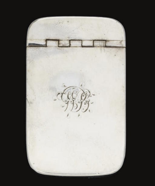A GEORGE III SCOTTISH SILVER SNUFF BOX,
