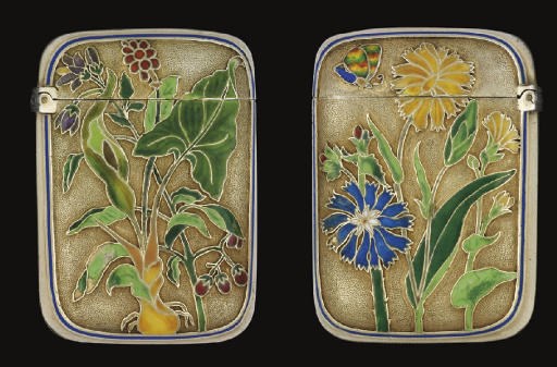 A LATE 19TH/EARLY 20TH CENTURY RUSSIAN SILVER-GILT & ENAMEL VESTA CASE,