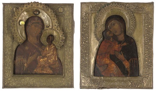 TWO ICONS OF THE MOTHER OF GOD