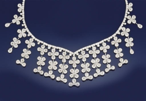 A diamond necklace