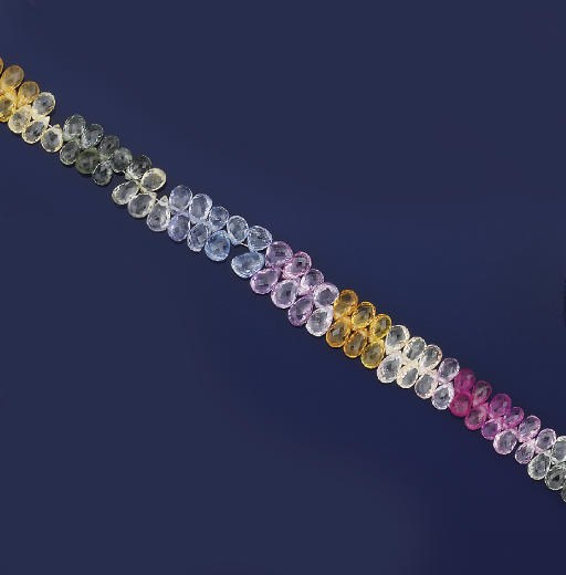 A sapphire necklace