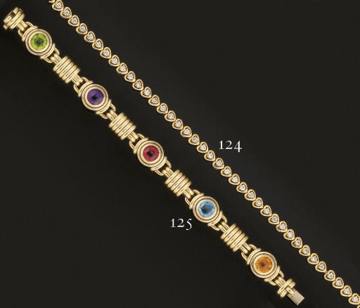 A MULTI-GEM BRACELET, BY BULGARI