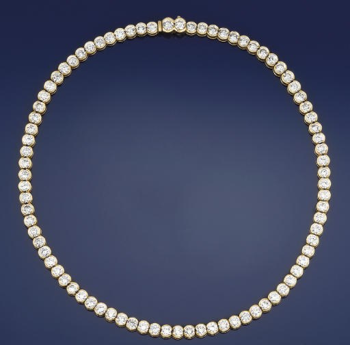 A diamond necklace