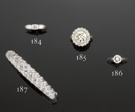A diamond set bangle