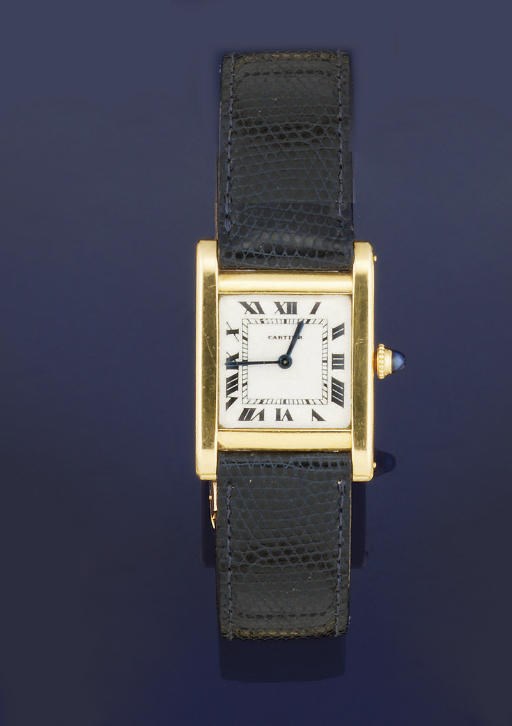 A "TANK" WRISTWATCH, BY CARTIER