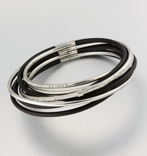 A LEATHER AND DIAMOND SET COLLAR NECKLACE, BY YOKO FURUKAWA