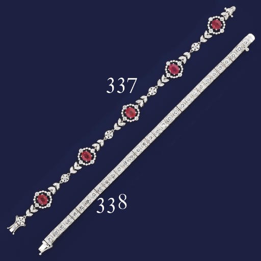 A diamond bracelet
