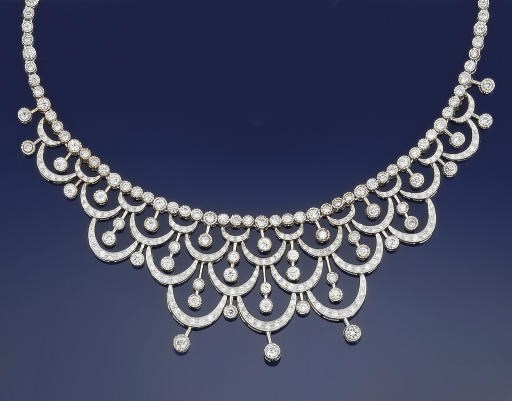 A diamond necklace