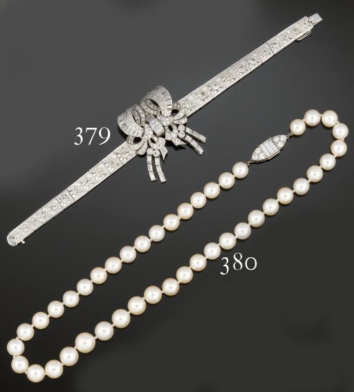 A diamond bracelet