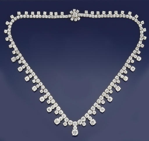 A diamond necklace