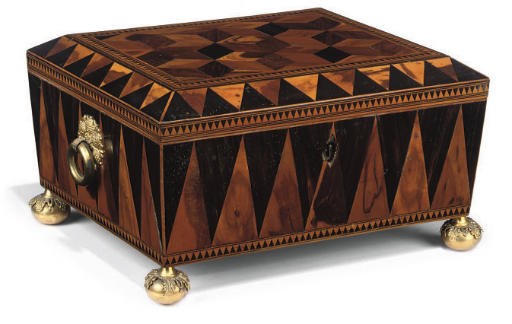 A REGENCY SPECIMEN-WOOD WORK-BOX