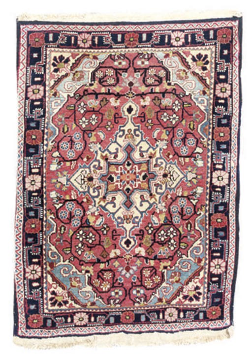 TWO SAROUK MATS, WEST PERSIA