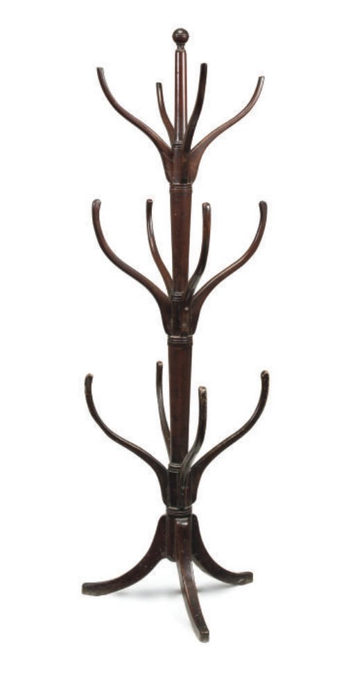 A REGENCY MAHOGANY HATSTAND