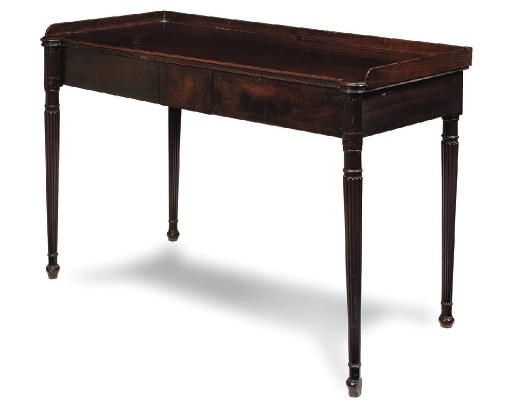 A REGENCY MAHOGANY SERVING TABLE