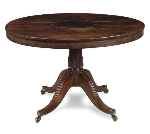 A GEORGE III MAHOGANY BREAKFAST TABLE