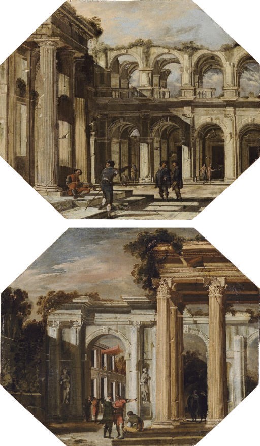 Studio of  Viviano Codazzi (Bergamo c. 1604-1670 Rome) and Domenico Gargiulo, called Micco Spadaro (Naples 1612-1679)