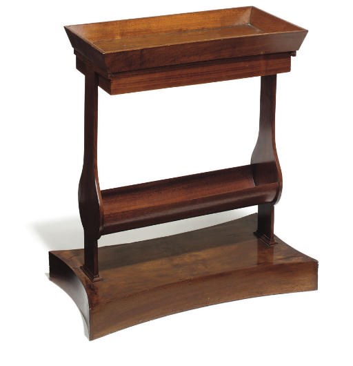 A GERMAN WALNUT VIDE-POCHE