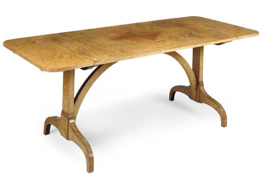 A WILLIAM IV MAPLE SOFA TABLE