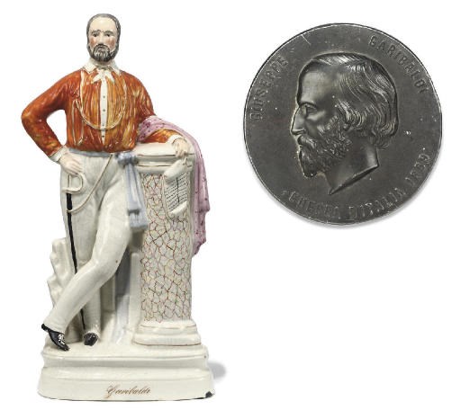 A VICTORIAN STAFFORDSHIRE FIGURE OF GARIBALDI