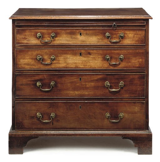 A GEORGE III MAHOGANY CHEST
