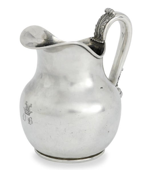 A FRENCH SILVER WATER-JUG
