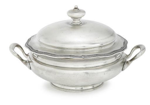 A FRENCH ENTREÉE DISH AND COVER