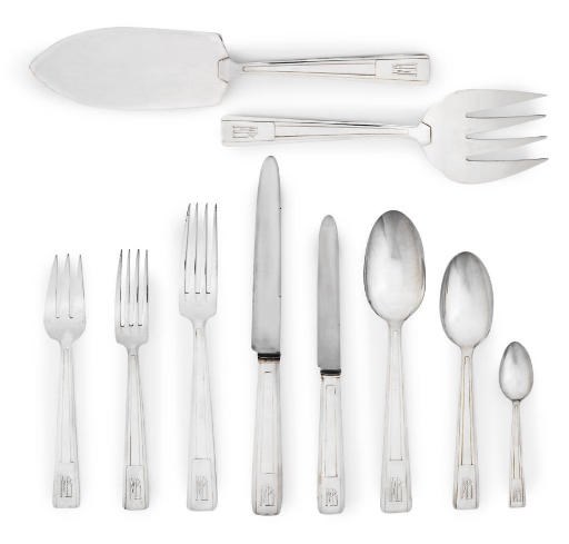AN EXTENSIVE FRENCH SILVER-PLATE TABLE-SERVICE