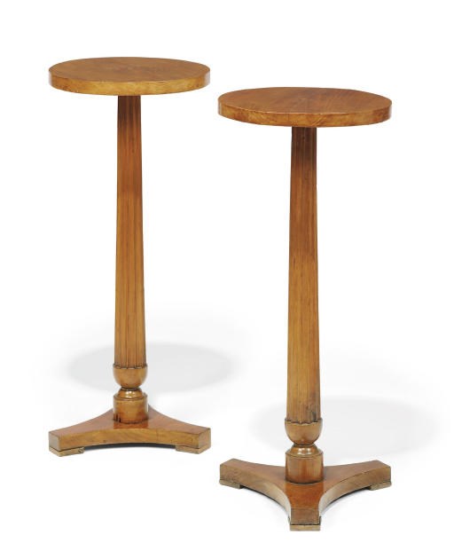 A PAIR OF NORTH ITALIAN FRUITWOOD GUERIDONS