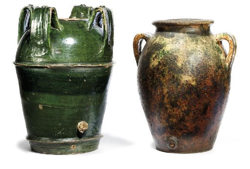 A MAJOLICA JAR
