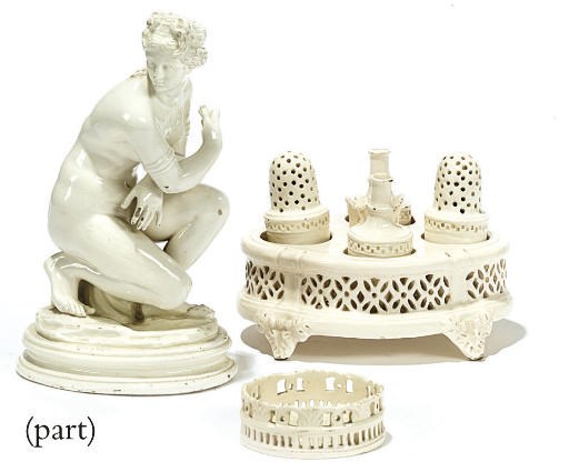 A GROUP OF ITALIAN CREAMWARE