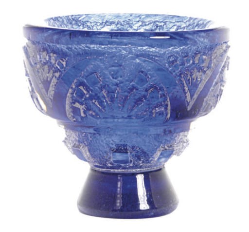 A FRENCH ACID ETCHED VASE,