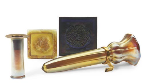 A GROUP OF AMERICAN FAVRILE GLASS,