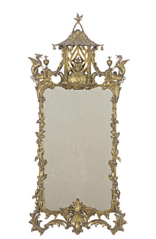 A PAIR OF GILTWOOD WALL MIRRORS,