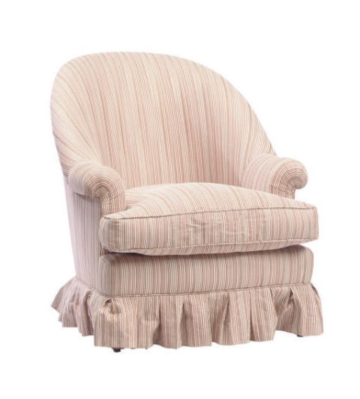 A PAIR OF CONTEMPORARY UPHOLSTERED TUB CHAIRS,