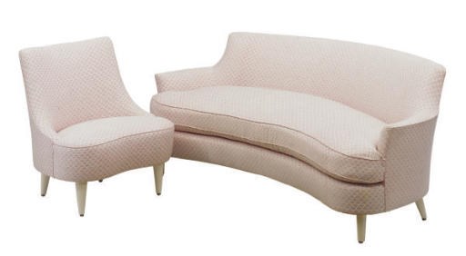 A THREE-PIECE UPHOLSTERED SALON SUITE,
