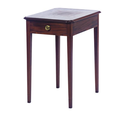 AN AMERICAN FEDERAL MAHOGANY SIDE TABLE,