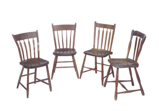 FOUR AMERICAN CHAIRS,