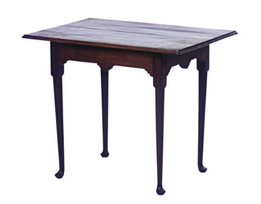 A MAHOGANY TEA TABLE,