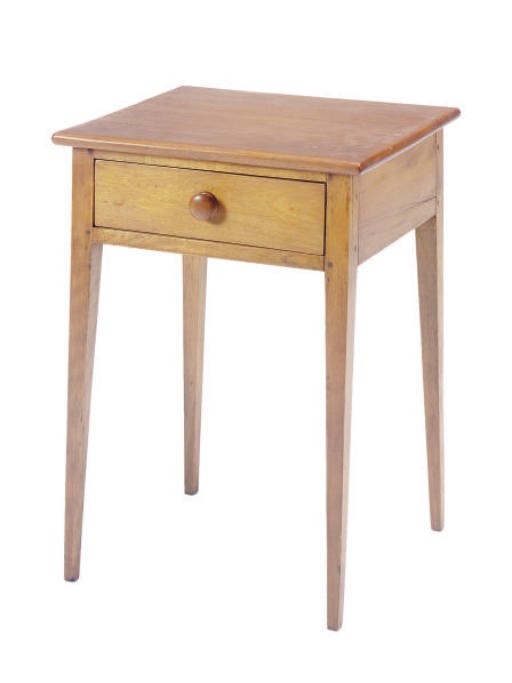 AN AMERICAN CHERRYWOOD ONE-DRAWER SIDE TABLE,