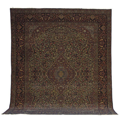 A KASHAN CARPET,