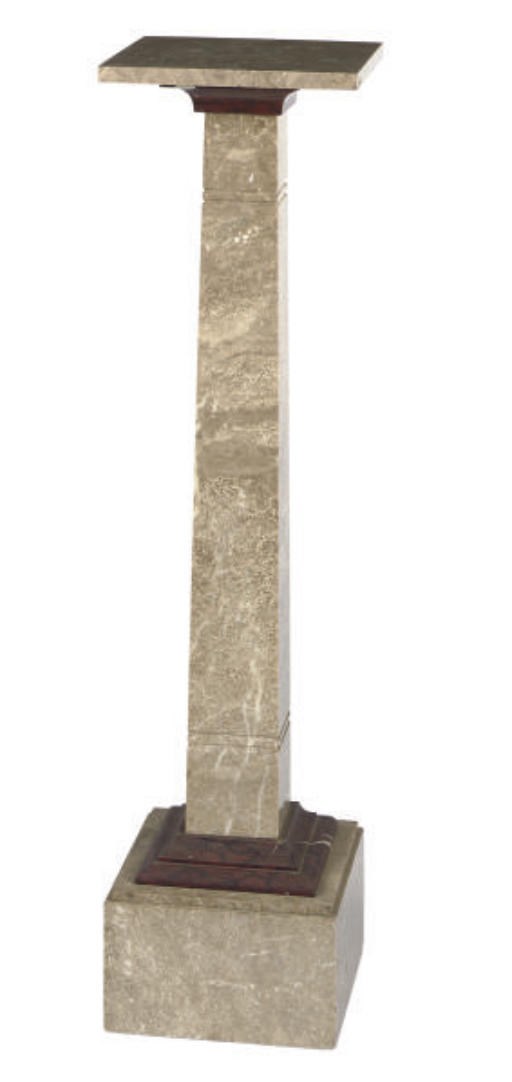 A MARBLE PEDESTAL,
