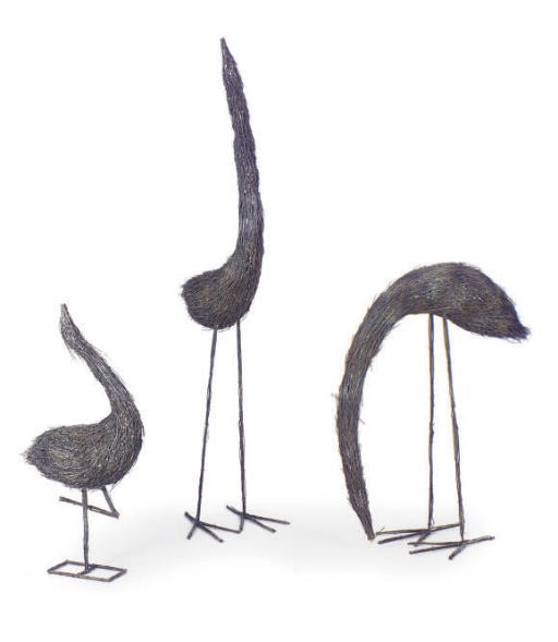 A GROUP OF FOUR ADIRONDACK TWIG FIGURES,