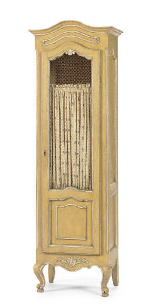 A YELLOW AND CREAM-PAINTED BONNETIERE,