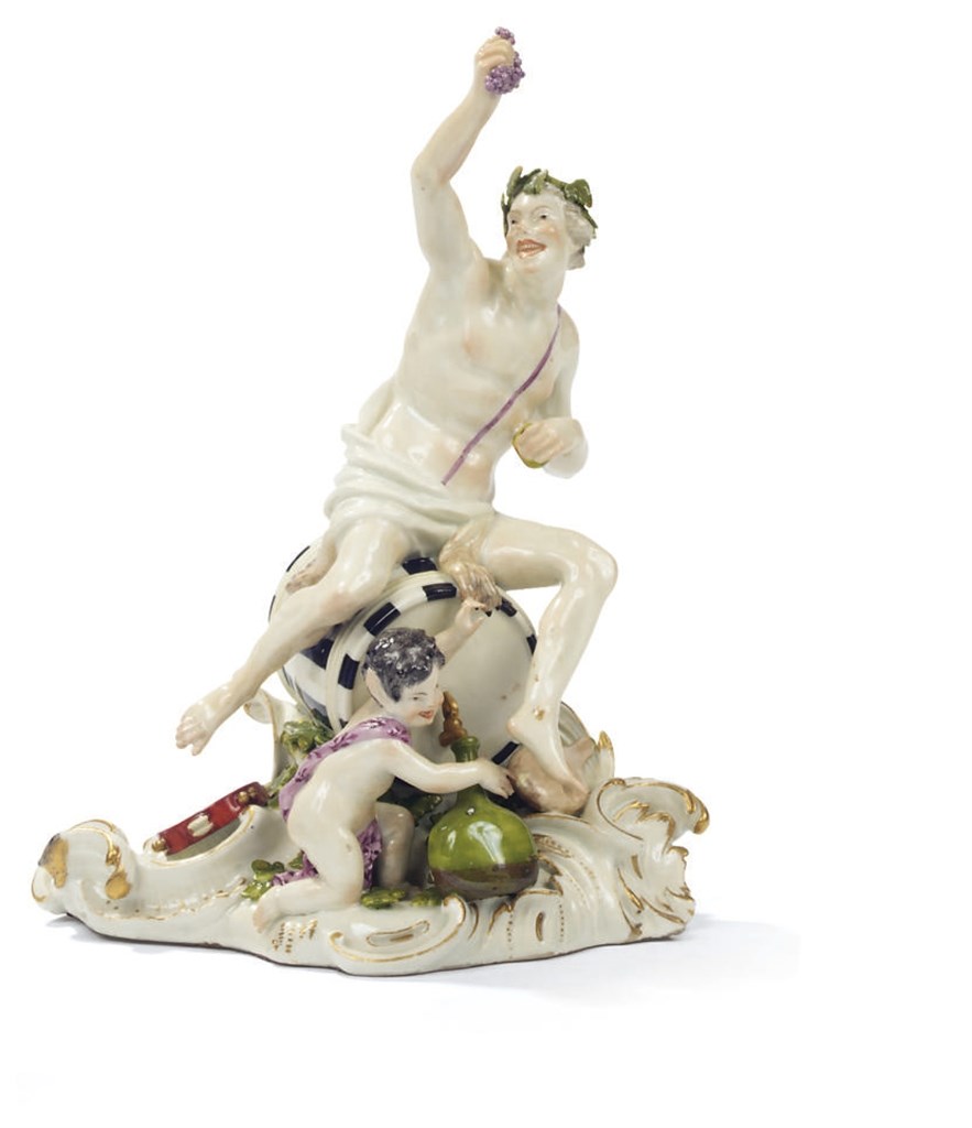 GROUPE MYTHOLOGIQUE EN PORCELAINE DE MEISSEN DU MILIEU DU XVIIIEME SIECLE