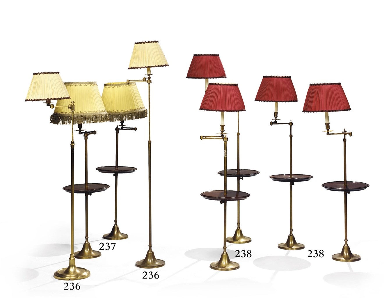 QUATRE LAMPES DE LECTURE