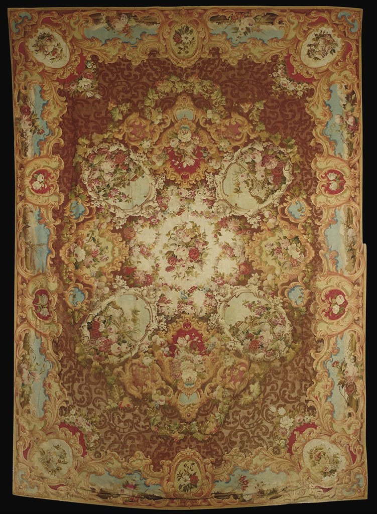 TAPIS D'AUBUSSON D'EPOQUE LOUIS PHILIPPE